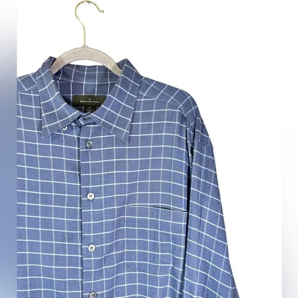 Ermenegildo Zegna Blue Dress Shirt Made in Italy Size XL - Picture 5 of 7